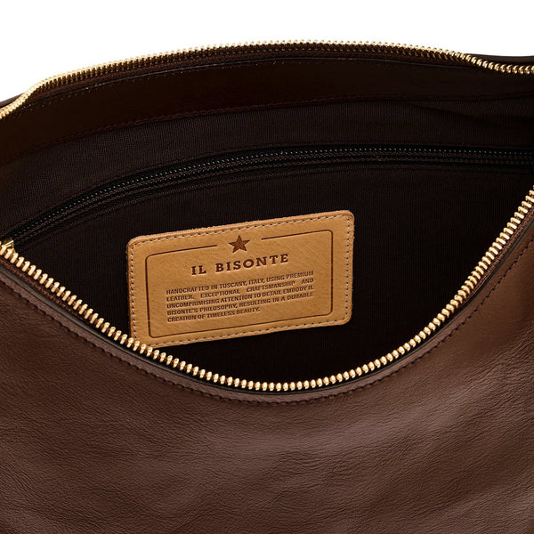 Trama | Hobo da donna in pelle colore marrone tabacco