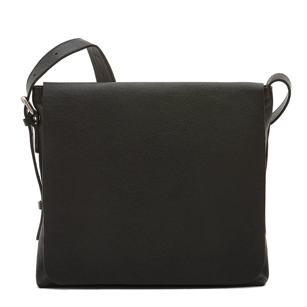 Brolio | Sac messenger pour homme en cuir vintage couleur noir