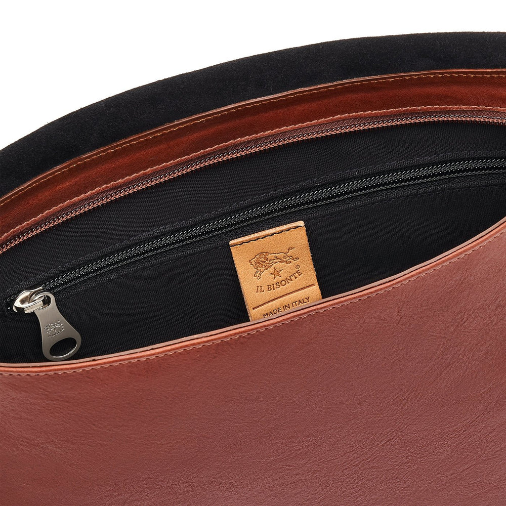VADOOLL Sac Messenger Homme En Cuir Marron à Motif Carreaux - Bandoulière Réglable, Multi-compartiments Pour Travail Ou Loisirs - 4