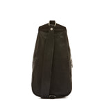 Cosimo | Men's one strap backpack in vintage leather color black