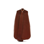 Cosimo | Men's one strap backpack in vintage leather color sepia