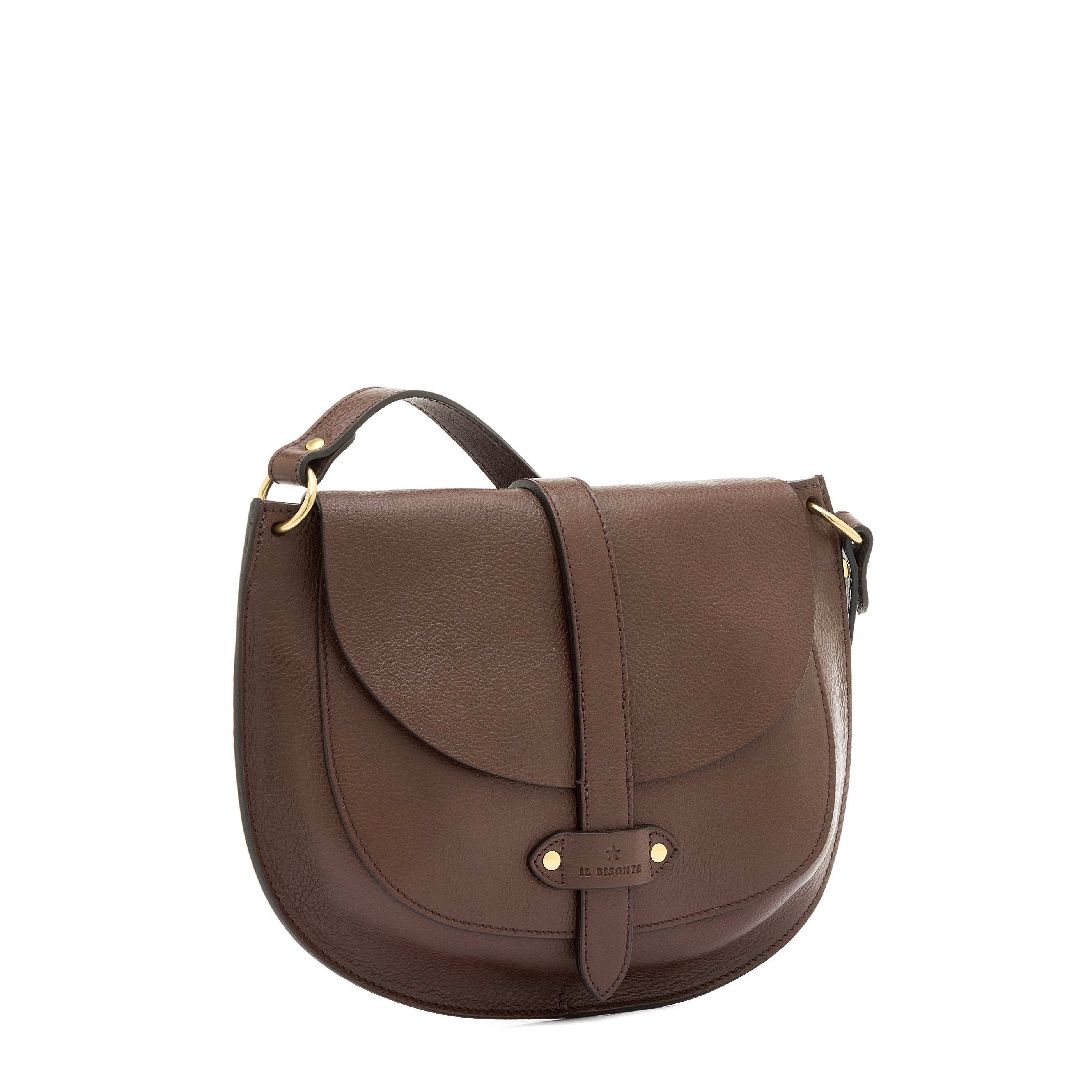 Archivio | Saddle pour femme en cuir couleur marron tabacco — 
side view
 — 3 of 4