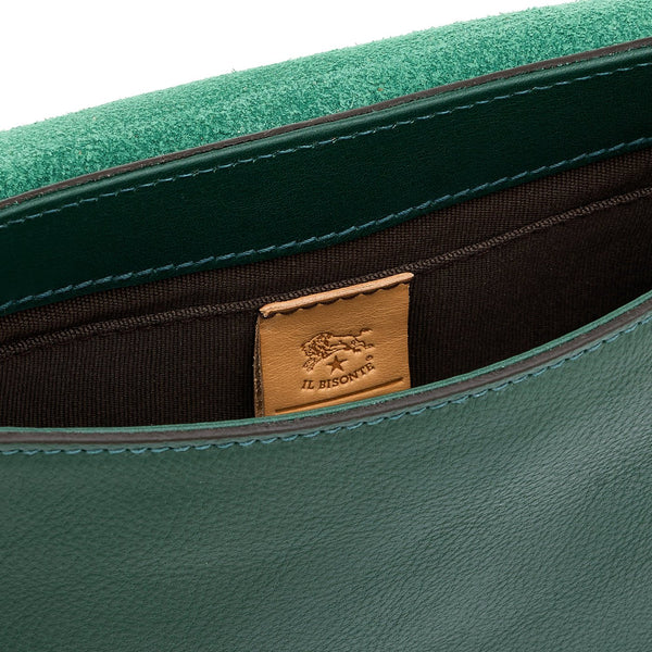 Archivio | Saddle da donna in pelle colore verde oleandro