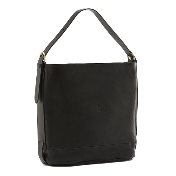 Sonia | Women's shoulder bag in vintage leather color black
