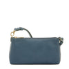 Lucia | Women's Shoulder Bag in Leather color Blue Denim