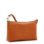 Salina | Women's shoulder bag in leather color caramel