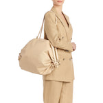 Caramella  | Women's shoulder bag in fabric color natural