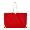 Caramella  | Borsa a spalla da donna in tessuto colore rosso/naturale