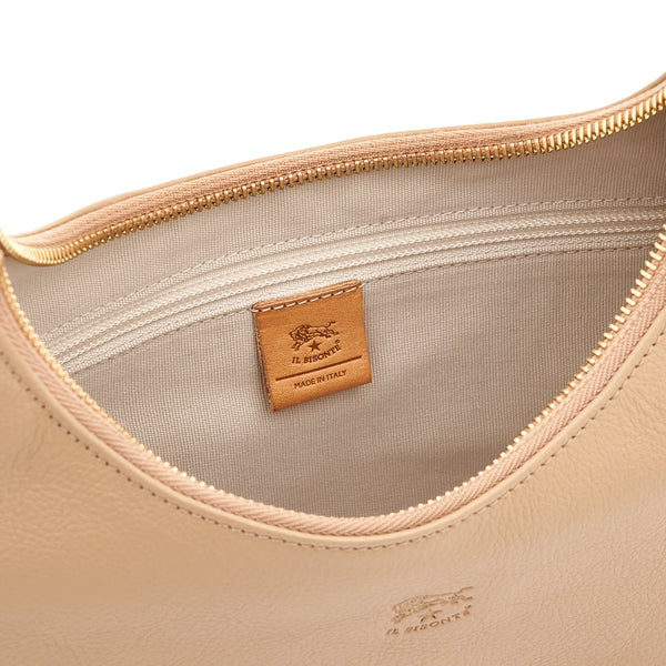 Belcanto | Women's shoulder bag in leather color caffelatte