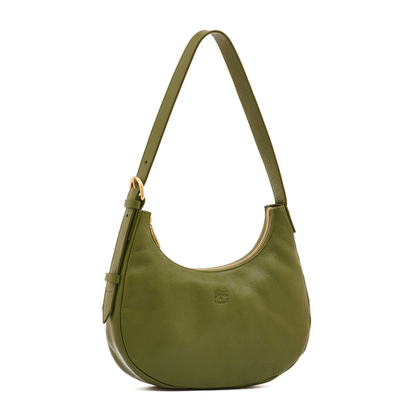 Belcanto | Women's shoulder bag in leather color cypress