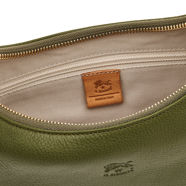 Belcanto | Women's shoulder bag in leather color cypress