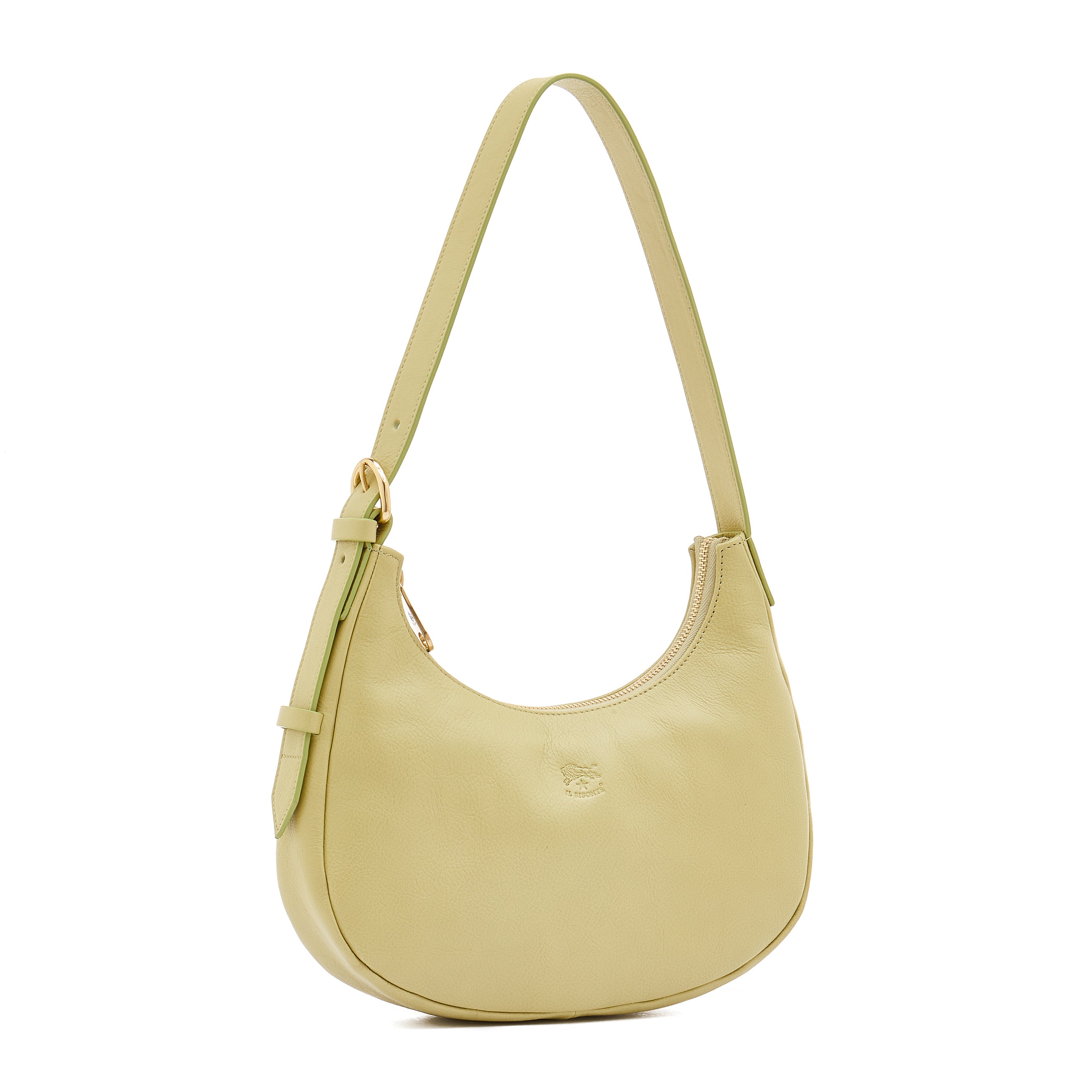 Belcanto | Women's shoulder bag in leather color pistachio