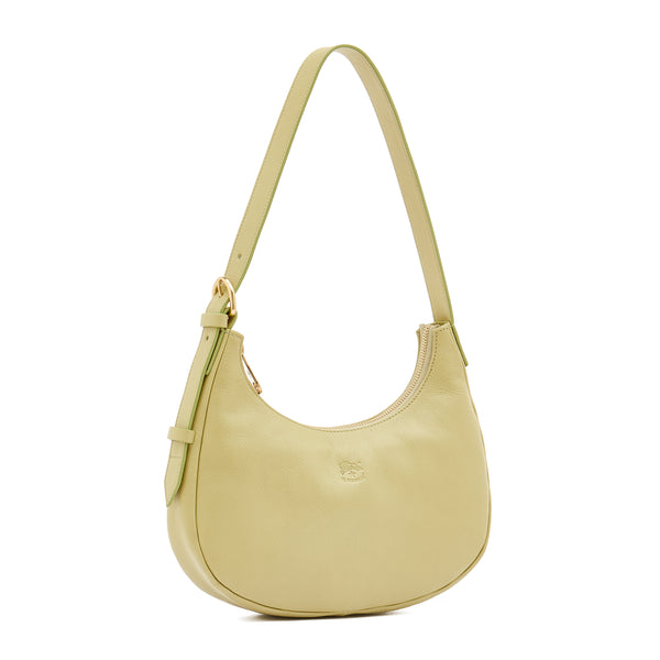 Belcanto | Women's shoulder bag in leather color pistachio