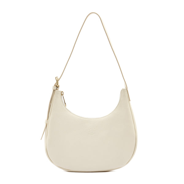Belcanto | Women's Shoulder Bag in Leather color Milk