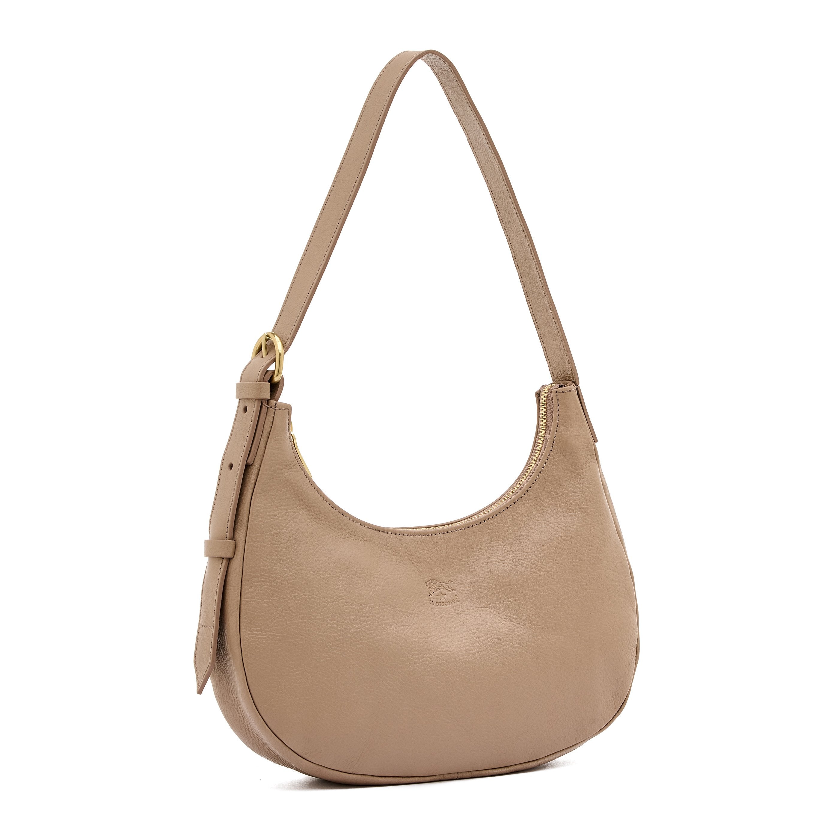 Belcanto | Borsa a spalla da donna in pelle colore beige vasari