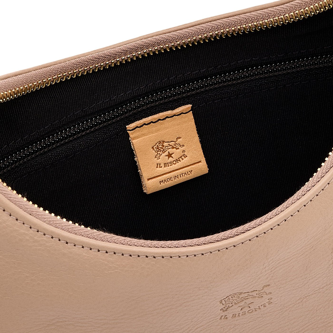 Belcanto | Borsa a spalla da donna in pelle colore beige vasari