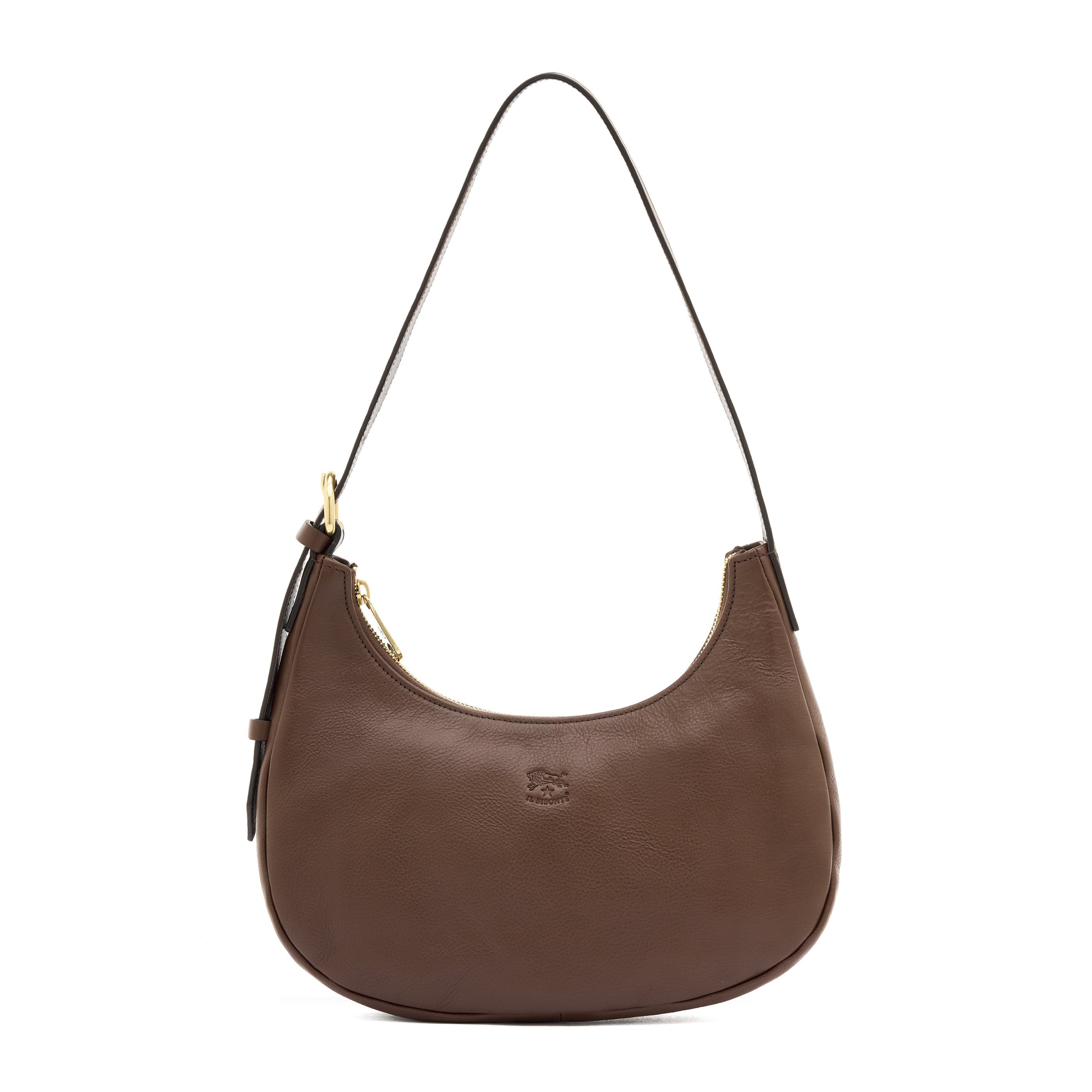 Belcanto | Borsa a spalla da donna in pelle colore marrone tabacco — 
front view
 — 1 of 4