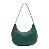 Belcanto | Borsa a spalla da donna in pelle colore verde oleandro