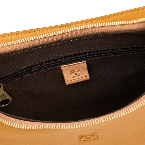 Belcanto | Women's shoulder bag in leather color yellow narciso
