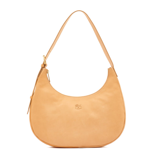 Belcanto | Women's shoulder bag in leather color natural