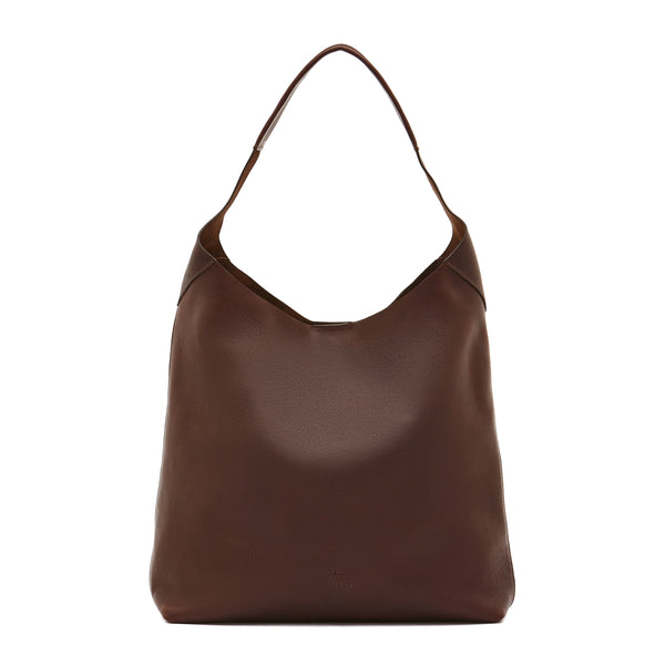 Le laudi | Women's shoulder bag in vintage leather color coffee