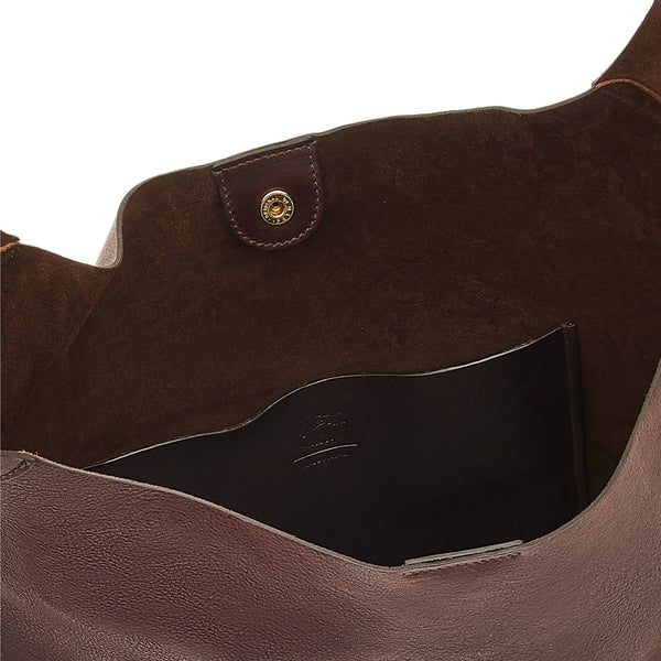 Le laudi | Women's shoulder bag in vintage leather color coffee