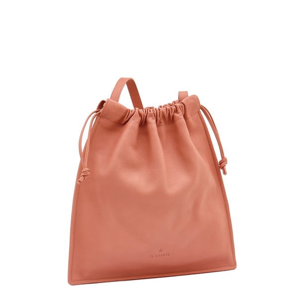 Bellini | Women's shoulder bag in leather color grapefruit