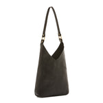 Malibu | Women's shoulder bag in leather color black