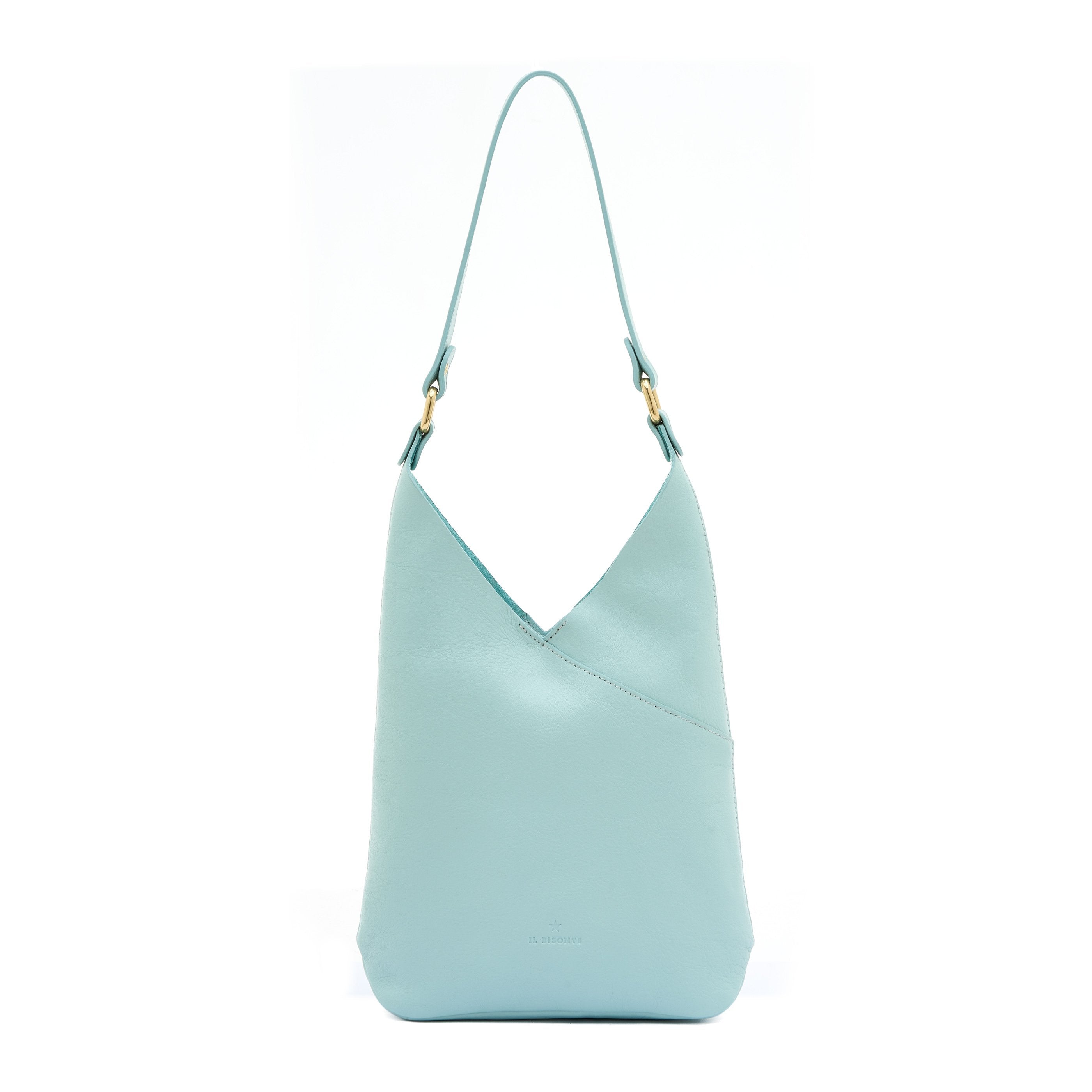 Malibu | Sac epaule pour femme en cuir couleur bleu ciel botticelli