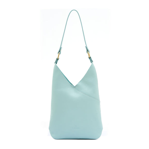 Malibu | Sac epaule pour femme en cuir couleur bleu ciel botticelli