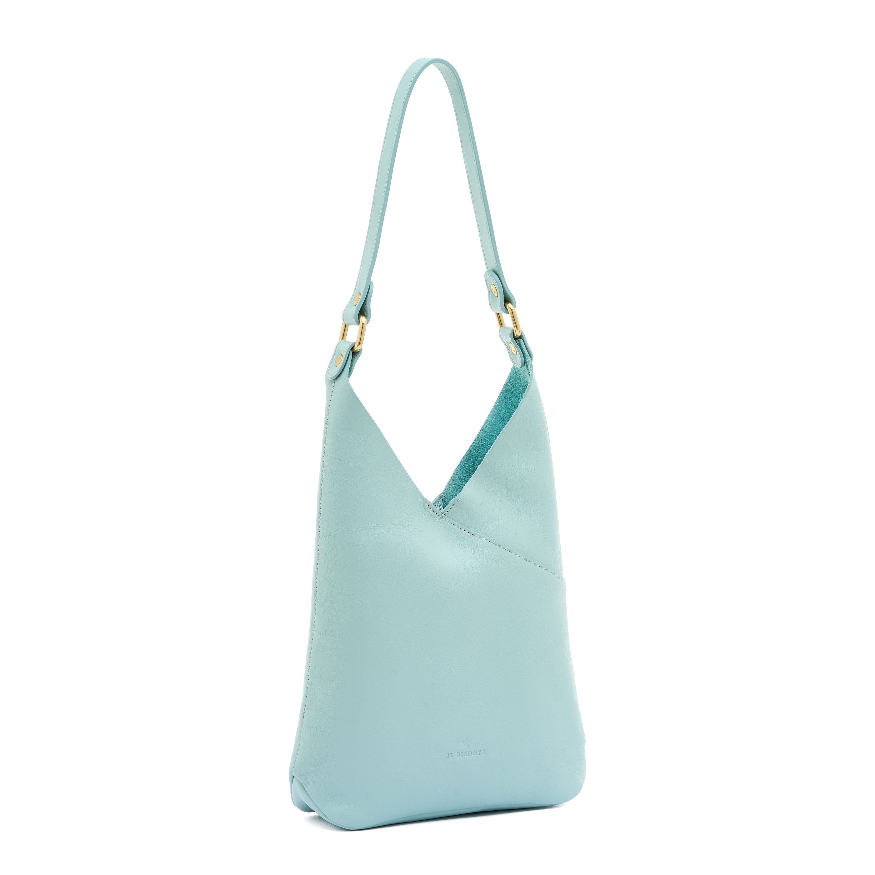 Malibu | Sac epaule pour femme en cuir couleur bleu ciel botticelli