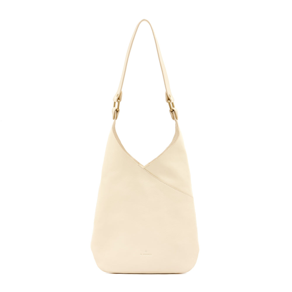 Malibu Women's shoulder bag in leather color milk