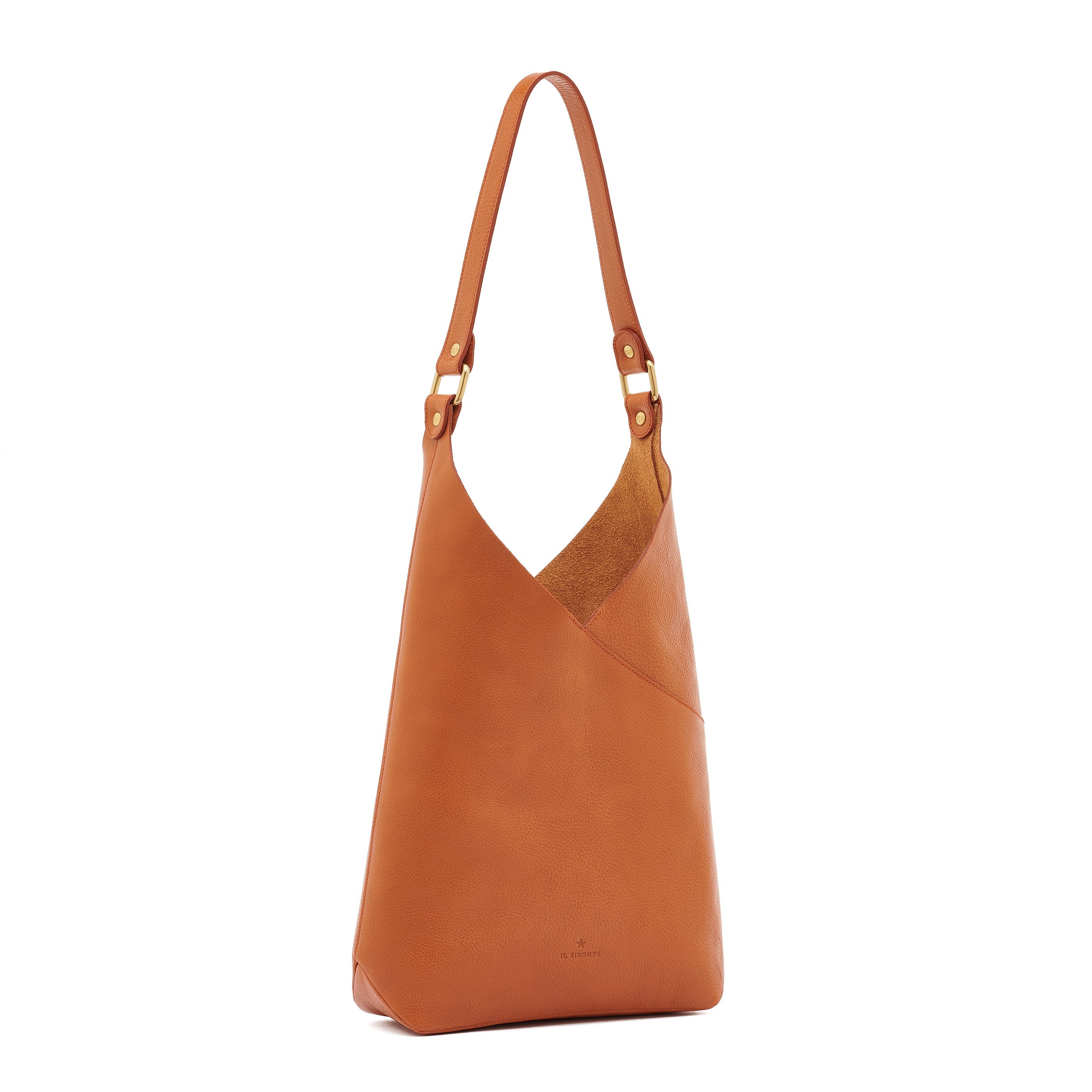 Malibu | Women's shoulder bag in leather color caramel