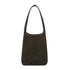 Sguardo | Women's shoulder bag in vintage leather color black