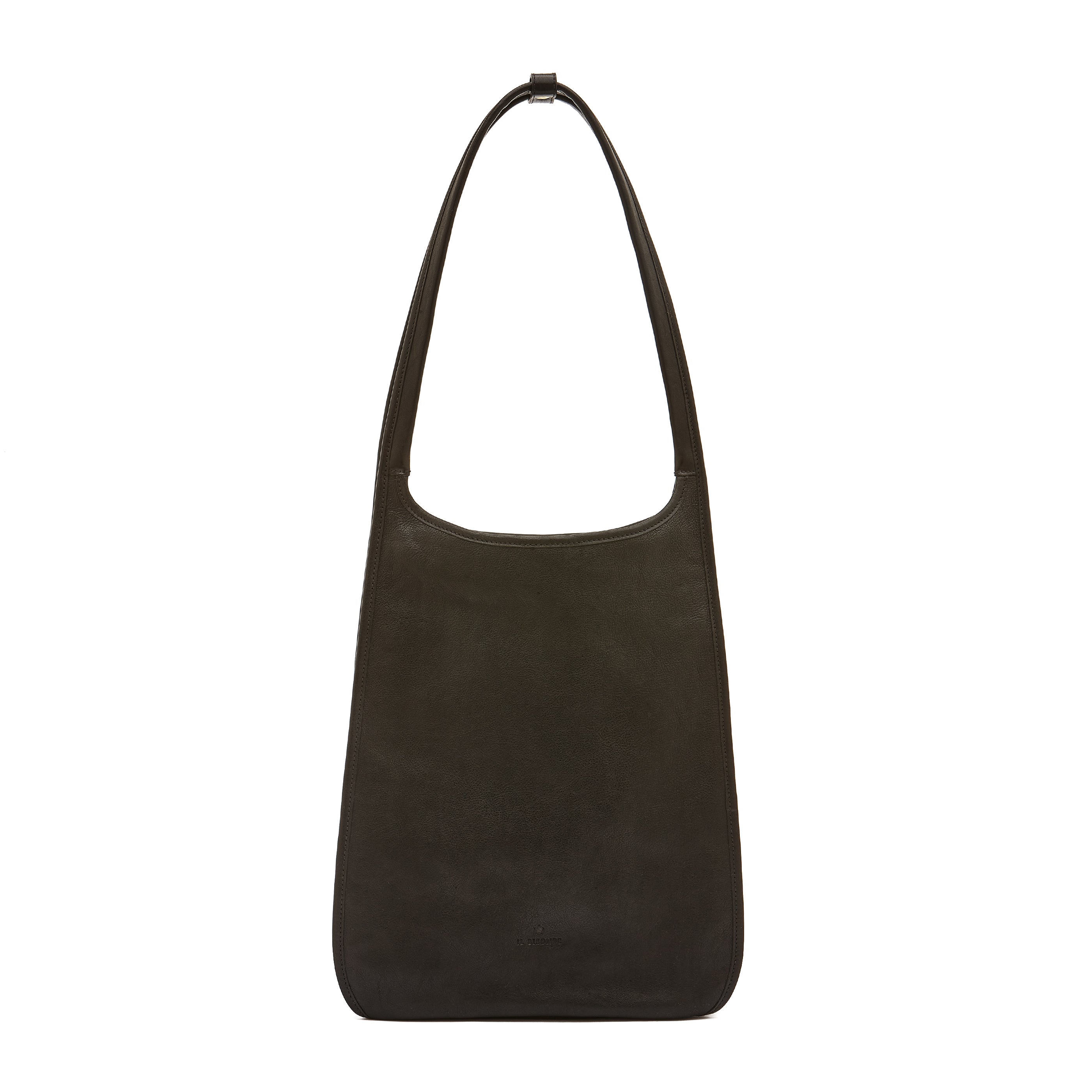 Sguardo | Women's shoulder bag in vintage leather color black