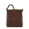 Snodo | Women's shoulder bag in vintage leather color coffee
