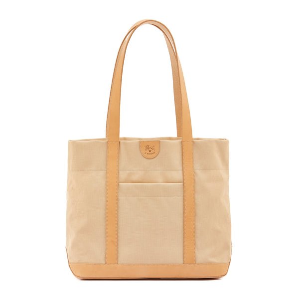 Women's shoulder bag in fabric color natural