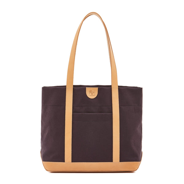 "Borsa a spalla da donna in tessuto colore blu/naturale"