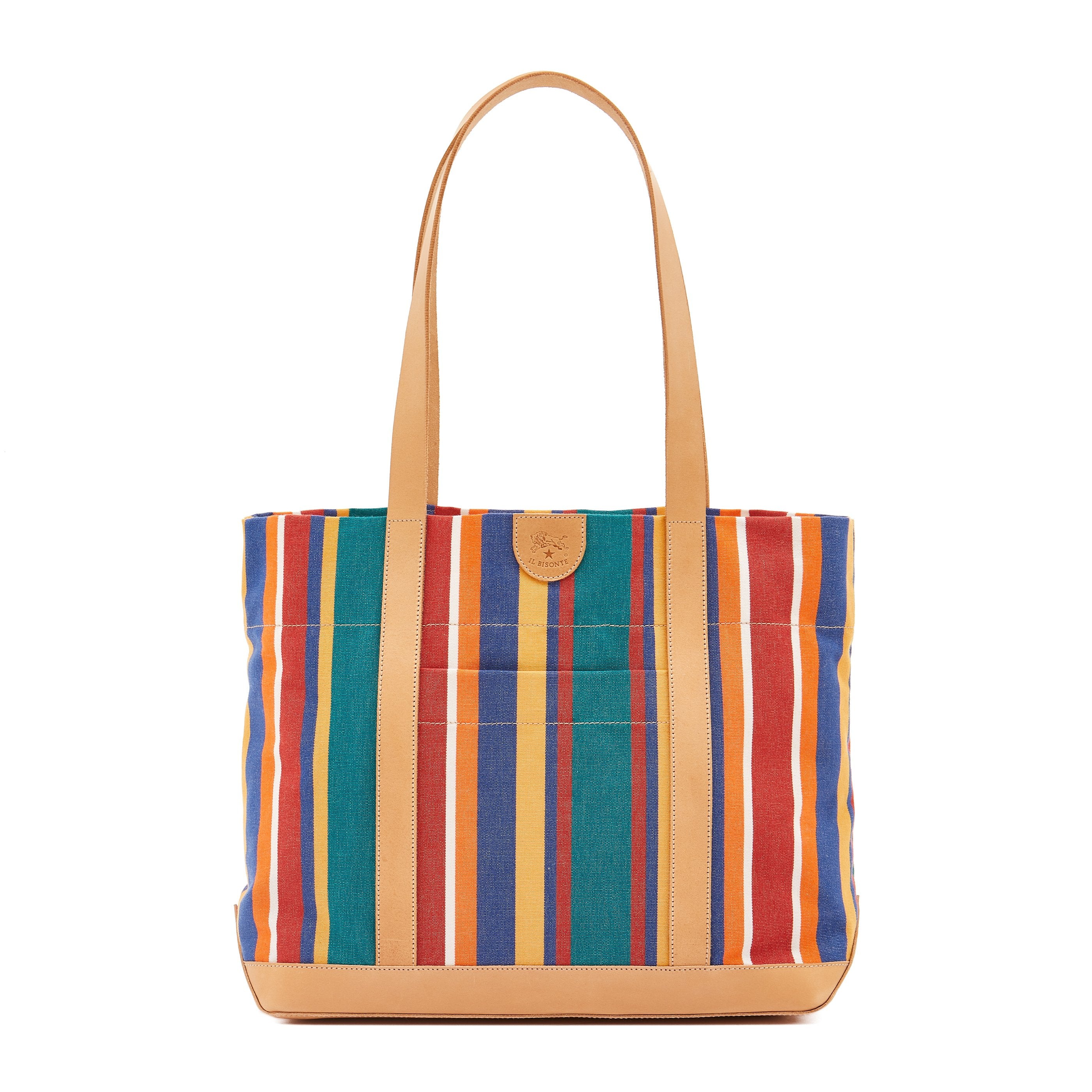 Borsa a spalla da donna in tessuto colore multicolor — 
front view
 — 1 of 5