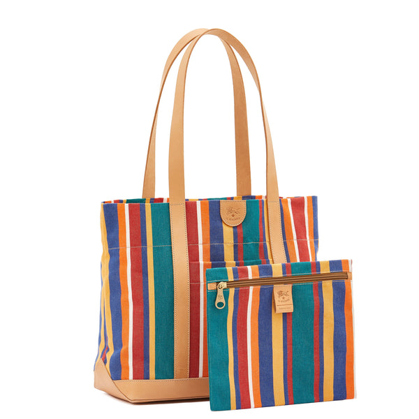 "Borsa a spalla da donna in tessuto colore multicolor"