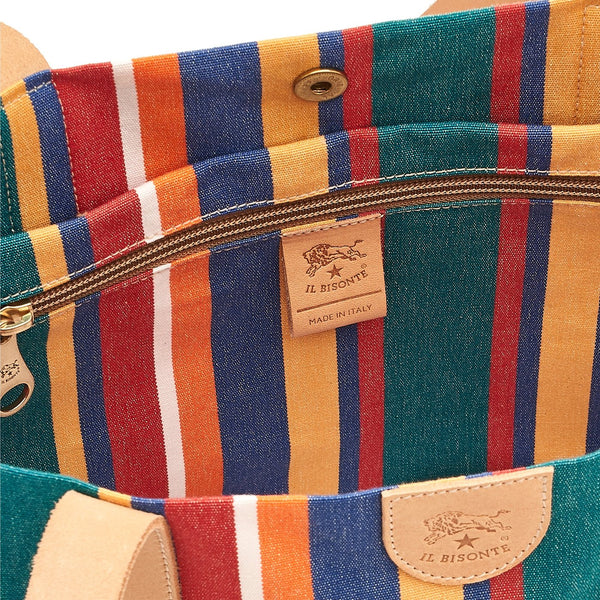 "Borsa a spalla da donna in tessuto colore multicolor"