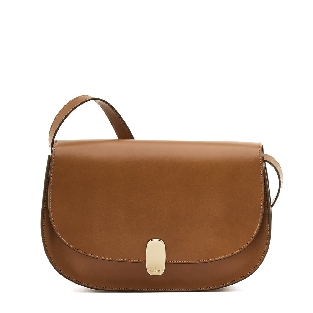 Atelier | Women's shoulder bag in leather color chocolate
