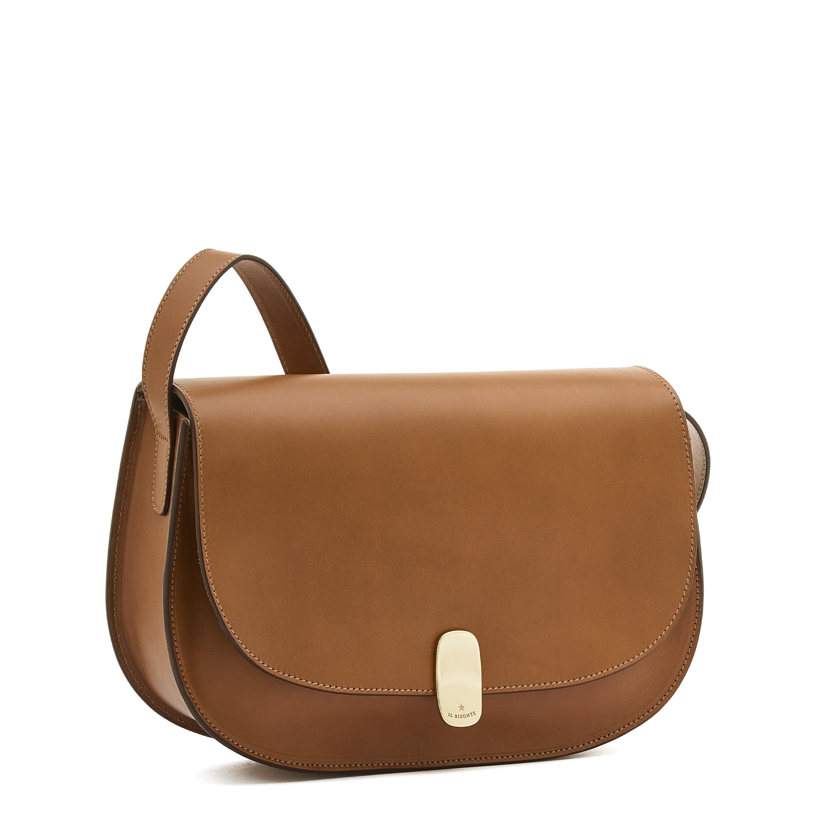 Atelier | Women's shoulder bag in leather color chocolate