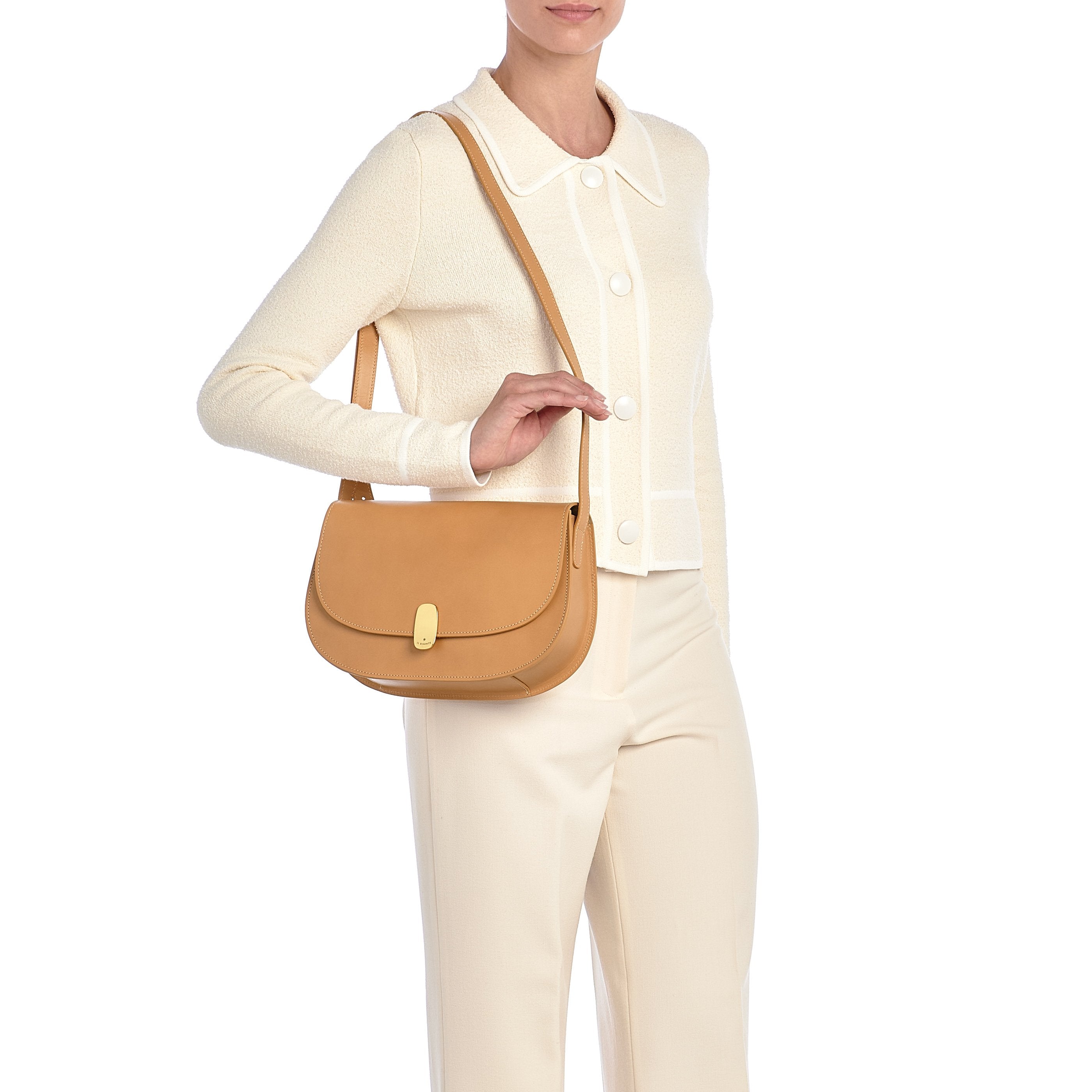 Atelier | Women's shoulder bag in leather color natural