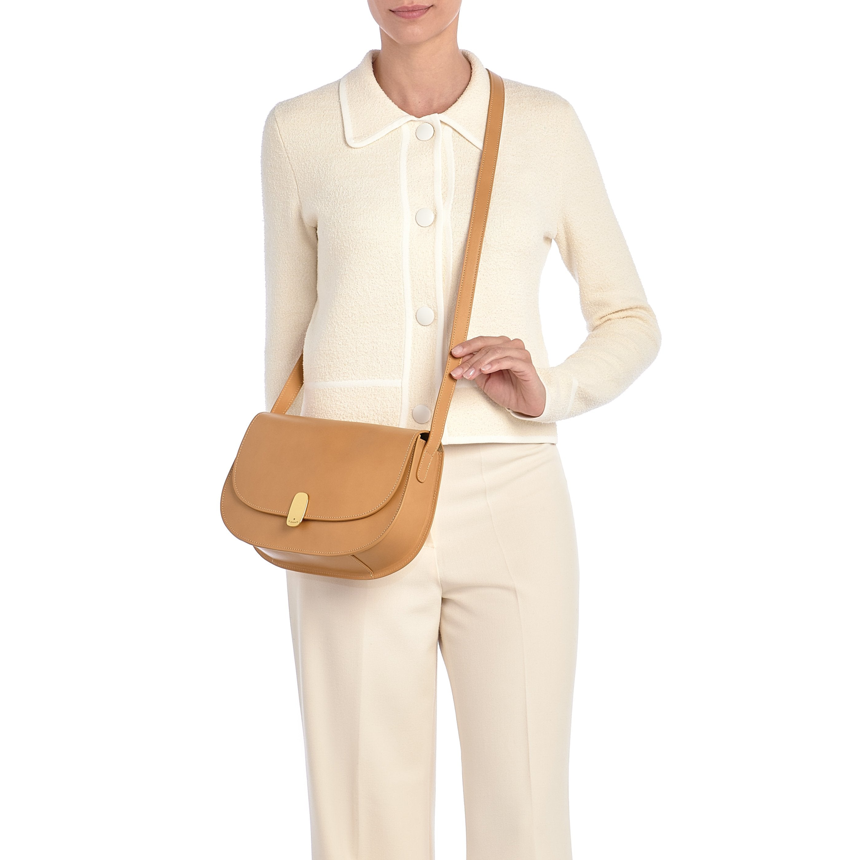 Atelier | Women's shoulder bag in leather color natural