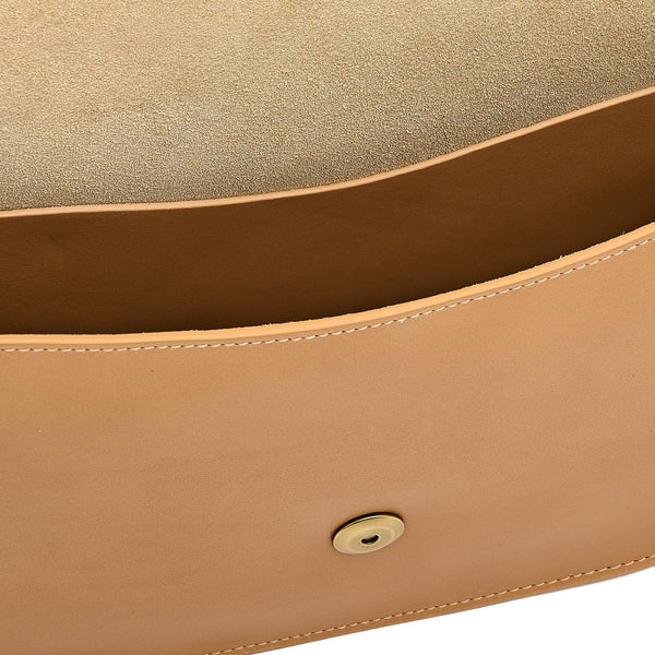 Atelier | Borsa a spalla da donna in pelle colore naturale