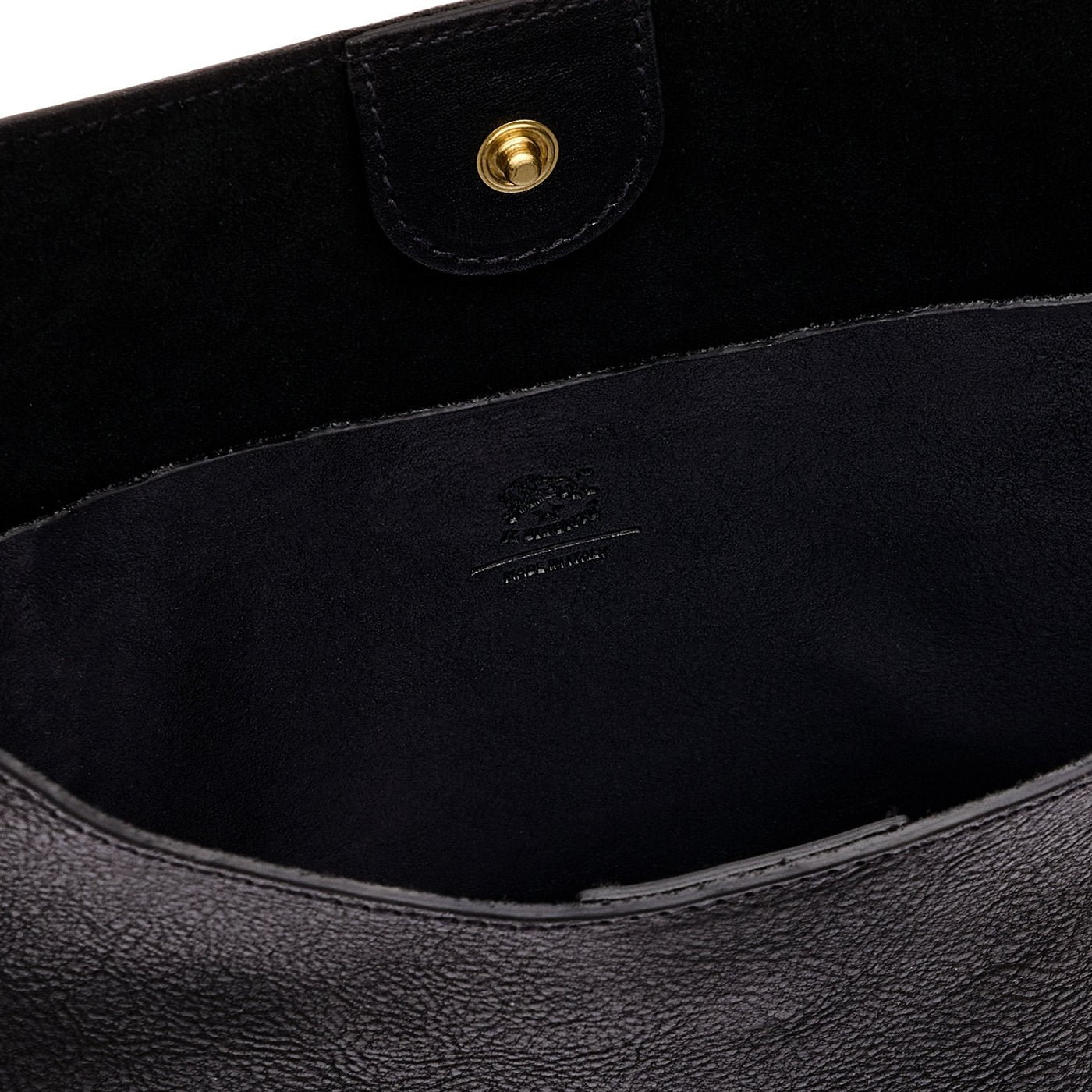 Le laudi | Women's shoulder bag in vintage leather color black – Il Bisonte