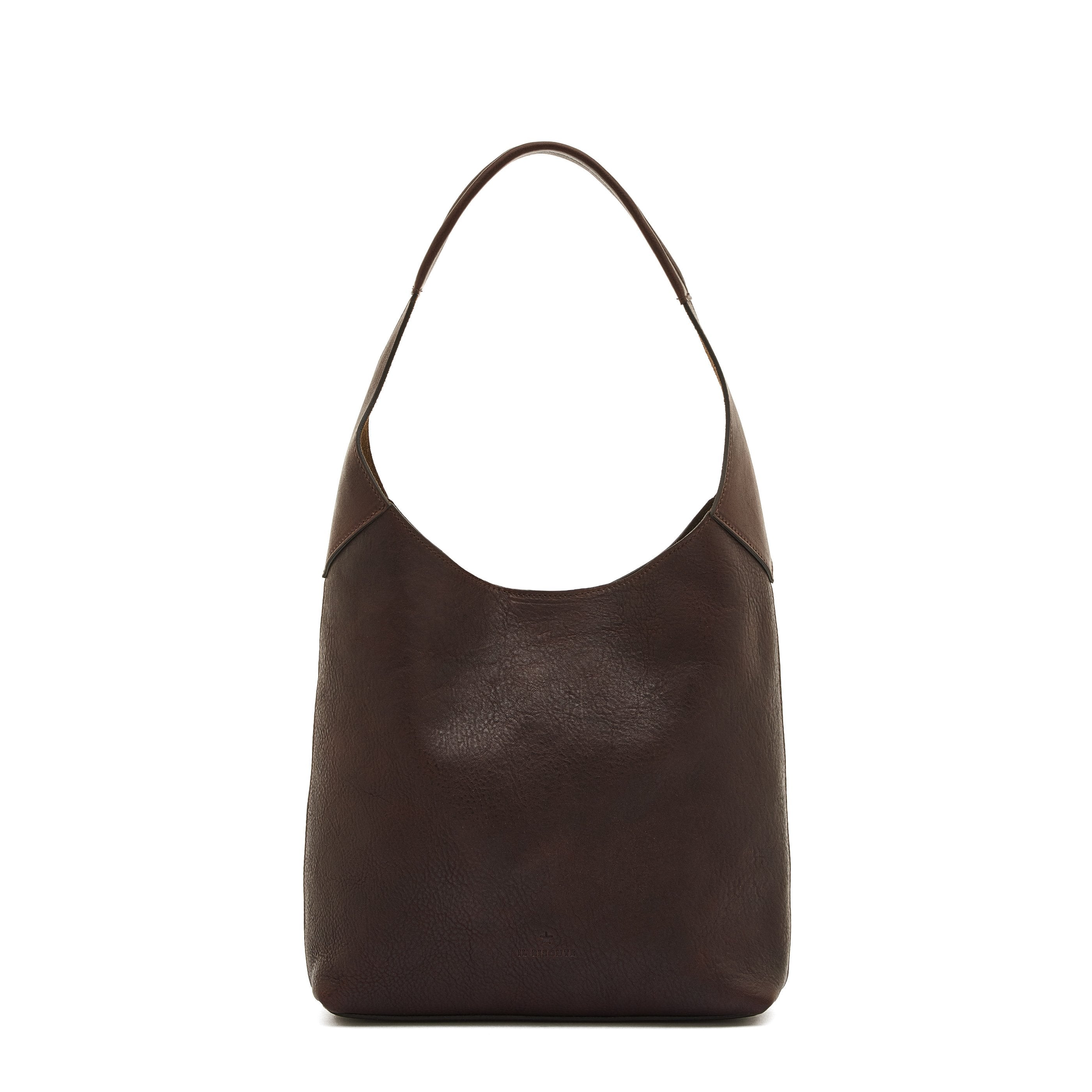 Le laudi | Women's shoulder bag in vintage leather color coffee