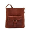 Linea 1990 | Women's shoulder bag in vintage leather color sepia