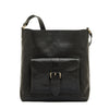 Linea 1990 | Women's shoulder bag in leather color black